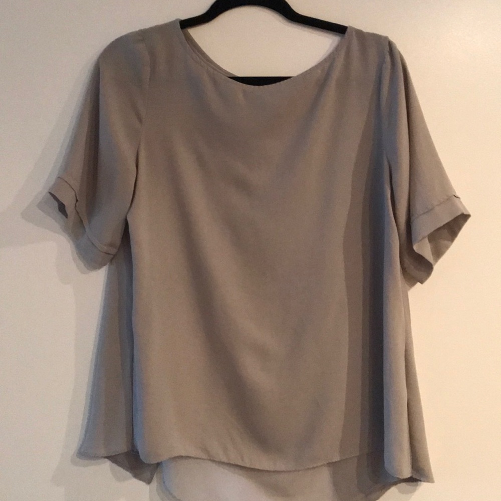 Grey blouse from Banana Republic